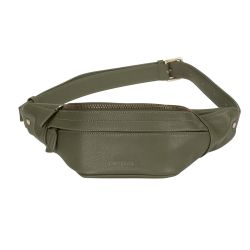 LOULEX Mini Fanny Pack Olive – Sacoche photo compacte cuir microfibre
