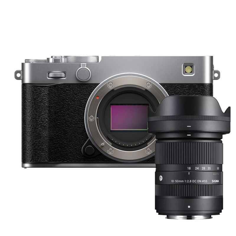 FUJIFILM X-E5 Silver + Sigma 18-50mm F2.8 DC DN Contemporary APS-C
