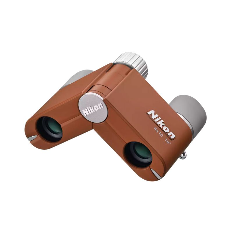 Nikon Jumelles Opera 4x10D CF Brun Ambré – Compactes et raffinées