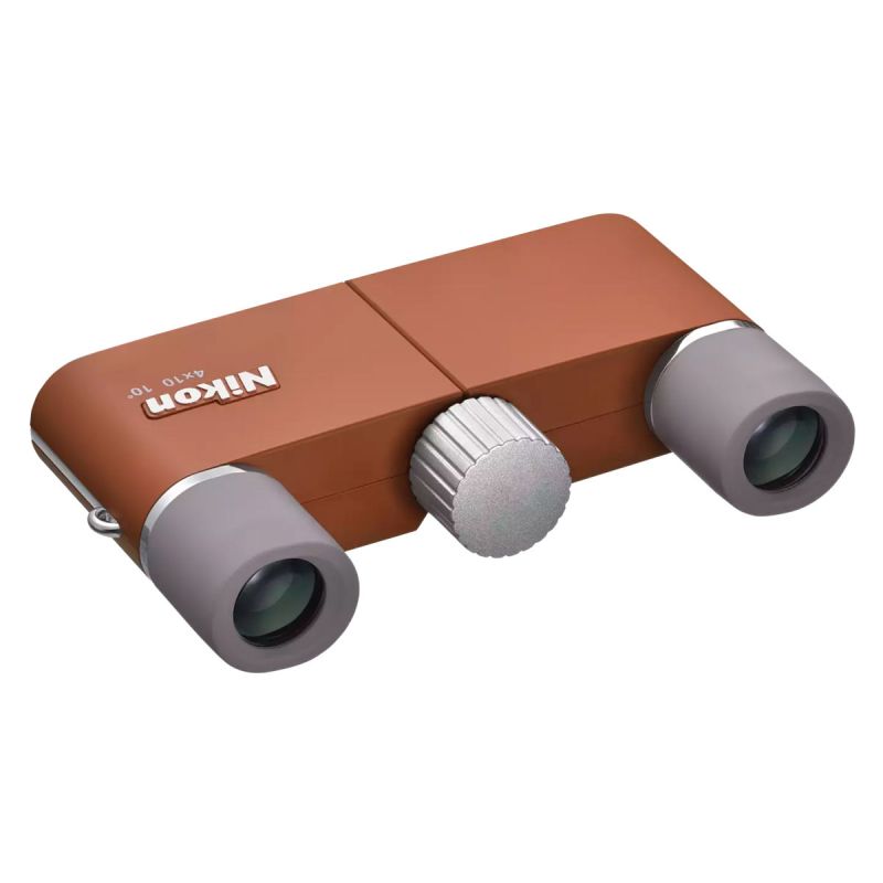 Nikon Jumelles Opera 4x10D CF Brun Ambré – Compactes et raffinées