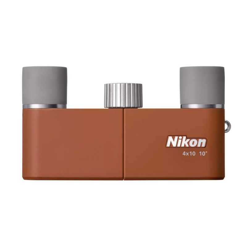 Nikon Jumelles Opera 4x10D CF Brun Ambré – Compactes et raffinées