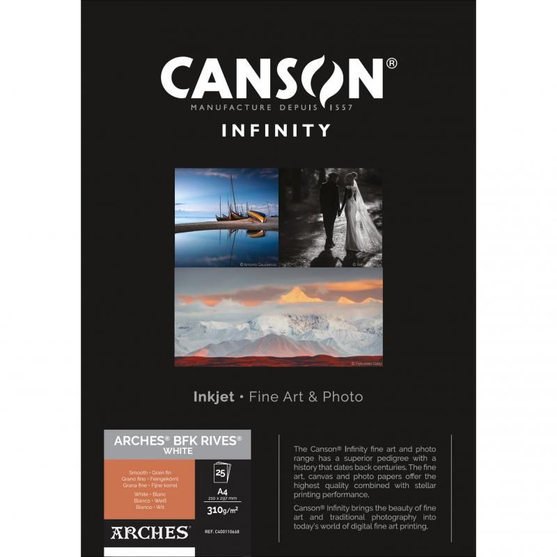 CANSON ARCHES BFK RIVES WHITE A3 310G