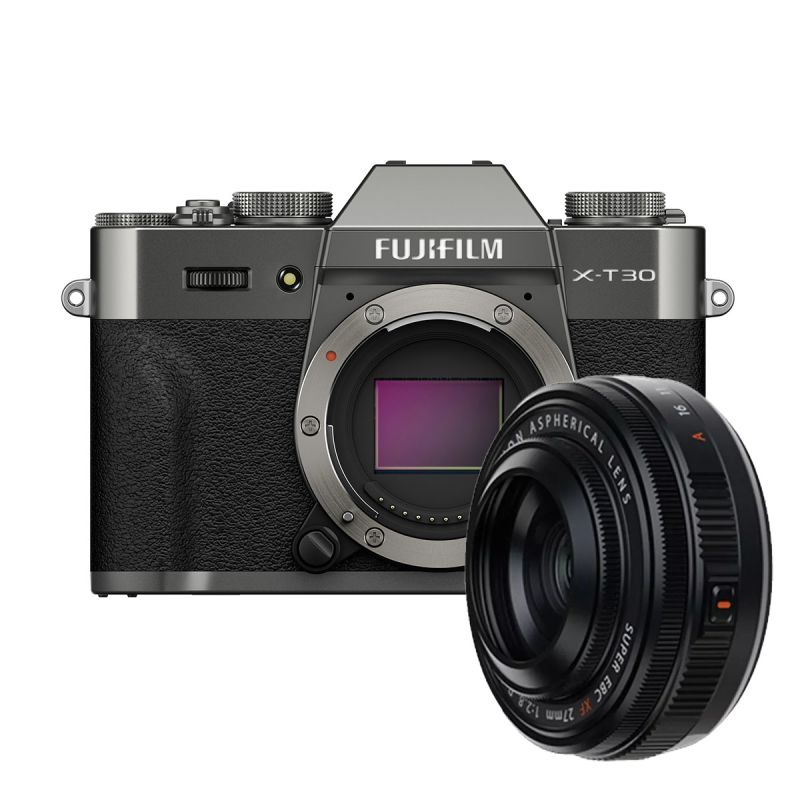 Fujifilm X-T30 III Anthracite + XF 27mm F2.8 R WR – Kit Hybride APS-C Compact