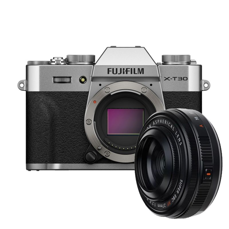 Fujifilm X-T30 III Argent + XF 27mm F2.8 R WR – Kit Hybride APS-C Compact
