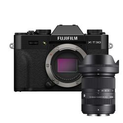 Fujifilm X-T30 III Noir + Sigma 18-50mm F2.8 DC DN Contemporary – Kit Hybride APS-C Lumineux