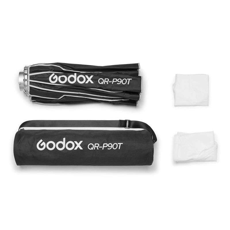 Godox QR-P90T – Softbox parabolique Bowens Ø90cm à ouverture rapide