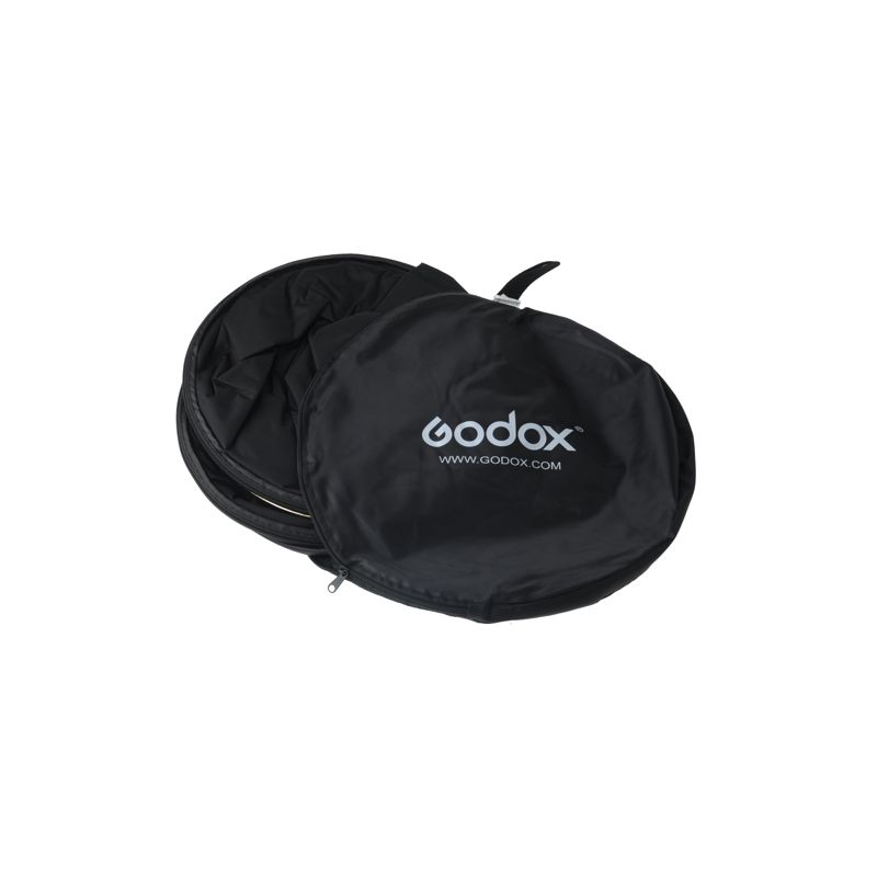 Godox Reflecteur rond 110cm – Argent & Blanc pliable 2-en-1