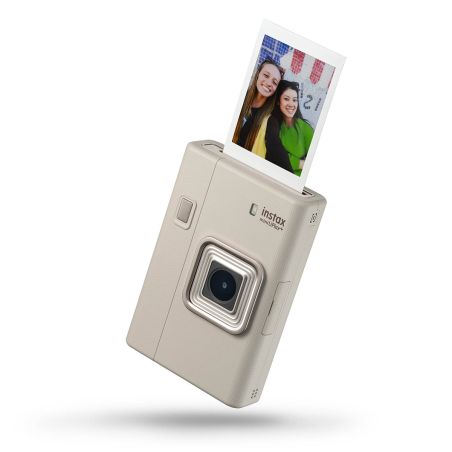 FUJIFILM INSTAX LiPlay Plus Beige – Appareil photo instantané hybride