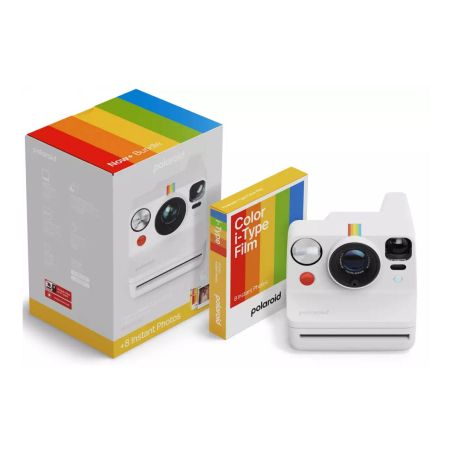 Polaroid Now Gen 3 Blanc + Pack Film Couleur i-Type (8 vues)