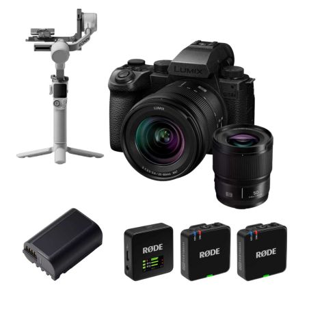 Panasonic Lumix S5 IIx Kit Pro + 20-60 + 50 1.8 + Rode GO III + RS4 Mini