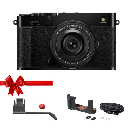 FUJIFILM X-E5 Noir + XF 23mm F2.8 WR – Kit hybride APS-C 40,2 Mpx pour photo de rue