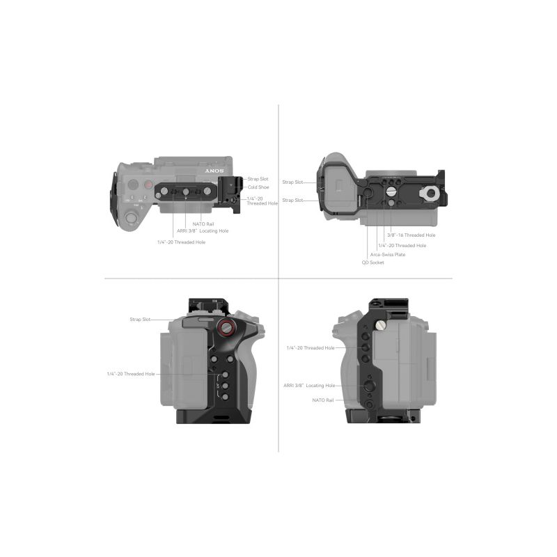 SMALLRIG 5823 CAGE KIT V-MOUNT FX3/FX30