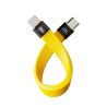 COBRA TETHER USB-C/USB-C 14CM JAUNE 40GB/S