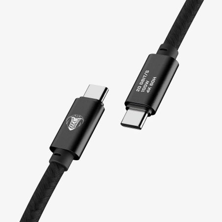 COBRA TETHER USB-C/USB-C 1.2M NOIR 20GB/S