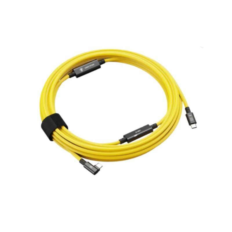 COBRA TETHER USB-C / USB-C 90° 10 m Jaune – 10 Gb/s