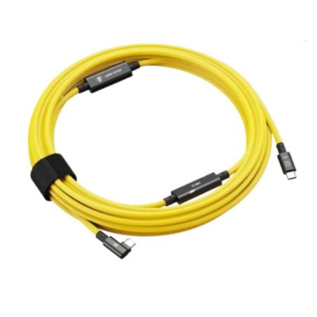 COBRA TETHER USB-C / USB-C 90° 10 m Jaune – 10 Gb/s