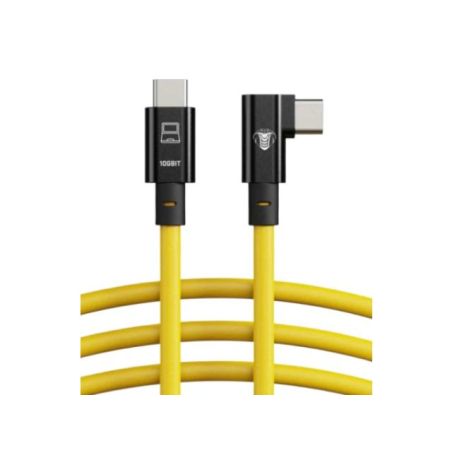 COBRA TETHER USB-C / USB-C 90° 10 m Jaune – 10 Gb/s