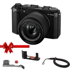 FUJIFILM X-M5 noir + XC15-45mm – Hybride APS-C 26,1 Mpx