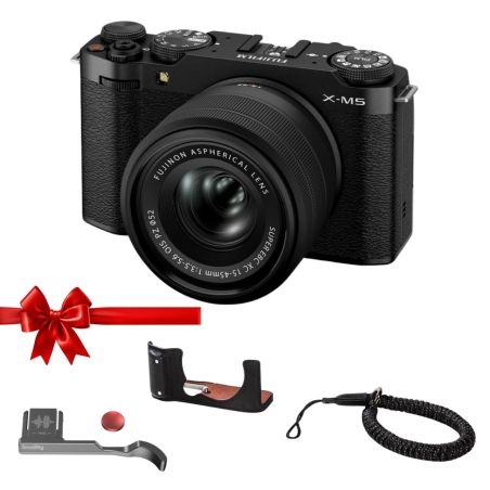 FUJIFILM X-M5 noir + XC15-45mm – Hybride APS-C 26,1 Mpx