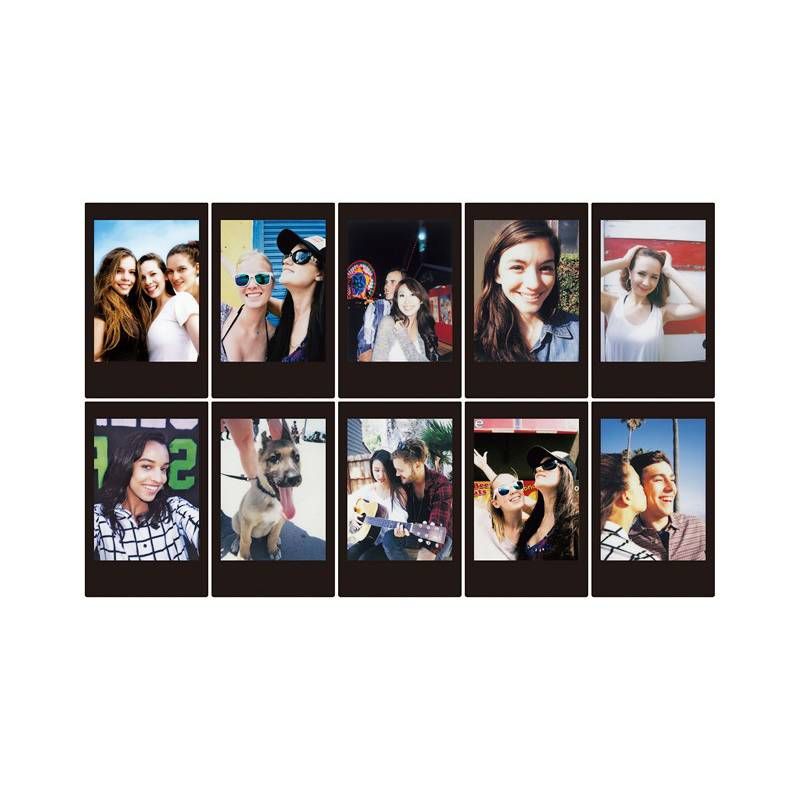 FUJIFILM FILM INSTAX MINI BLACK FRAME 10 POSE