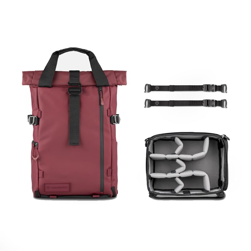 WANDRD PRVKE 21 V4 Rhone Burgundy Photo Bundle – Sac Photo 21L