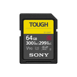SONY SD SERIE G TOUGH 64GB R300W299 UHS-II CL