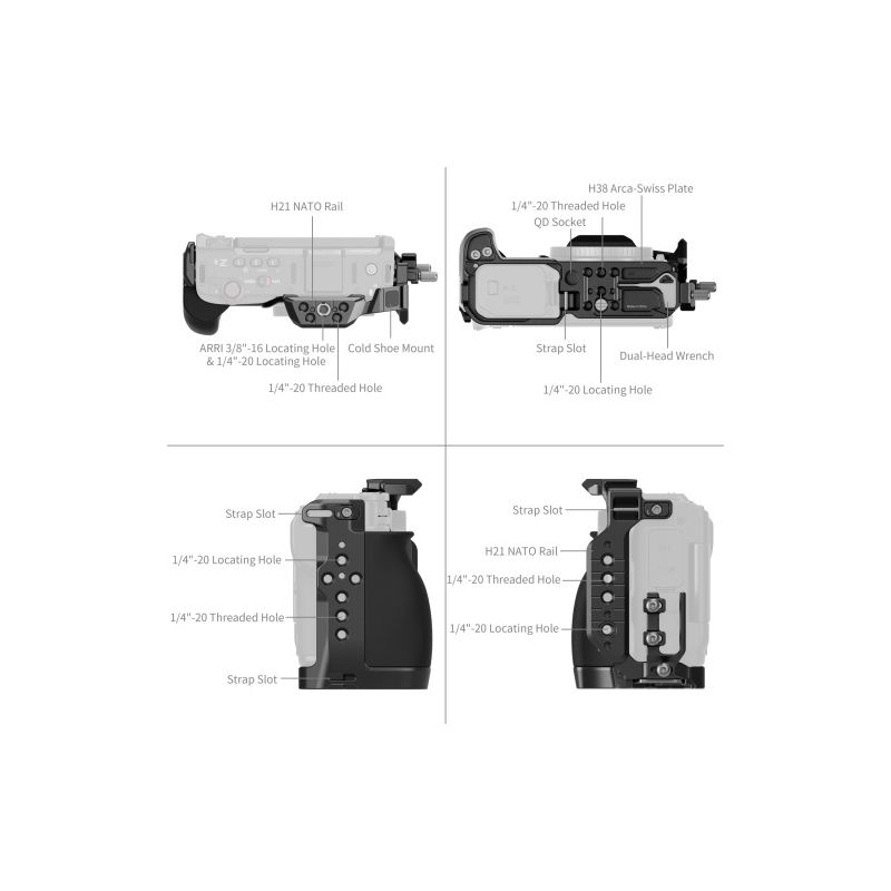 SMALLRIG 6113 HawkLock QR Cage Kit NIKON ZR