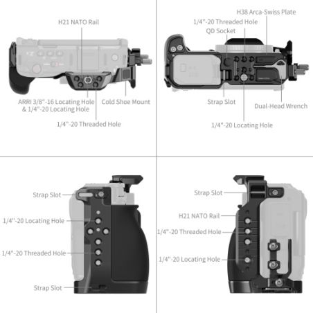 SMALLRIG 6113 HawkLock QR Cage Kit NIKON ZR