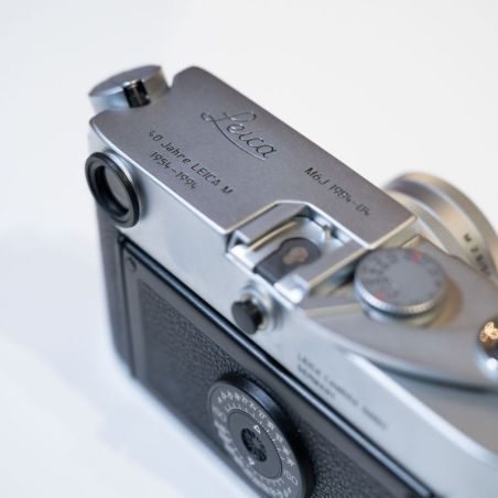 LEICA M6J SILVER + ELMAR 50MM/2.8 RENTRANT 1954-1994d'occasion - Appareil collection - Garantie 12 mois -