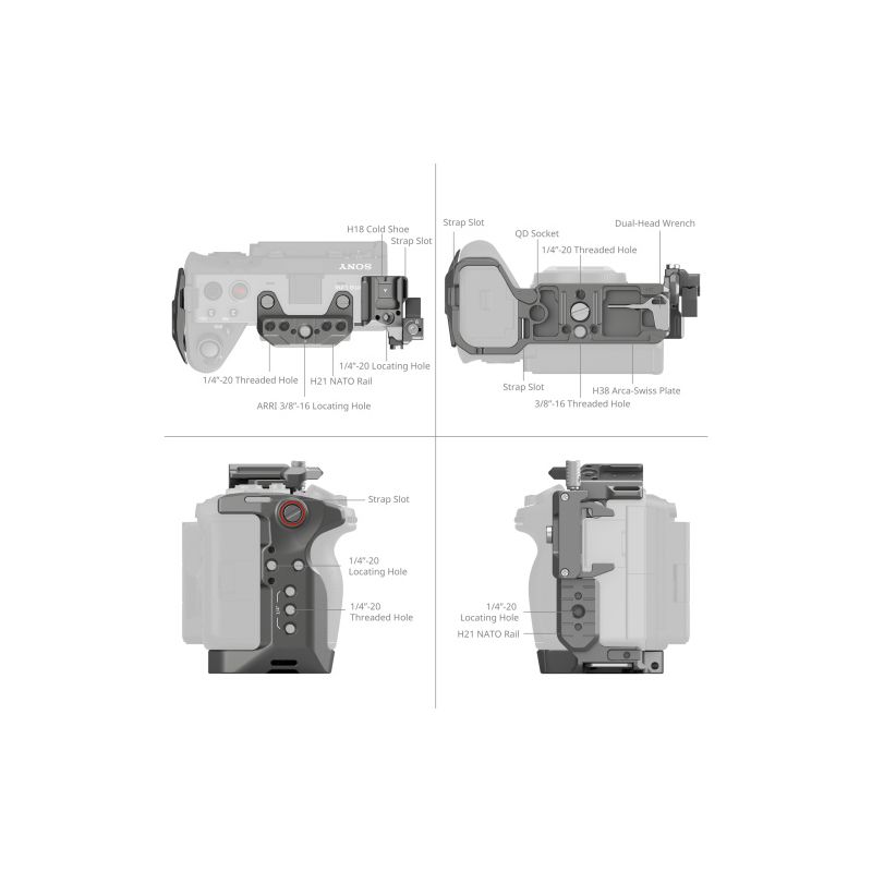 SmallRig 4770Quick Release Cage Kit fx30/3