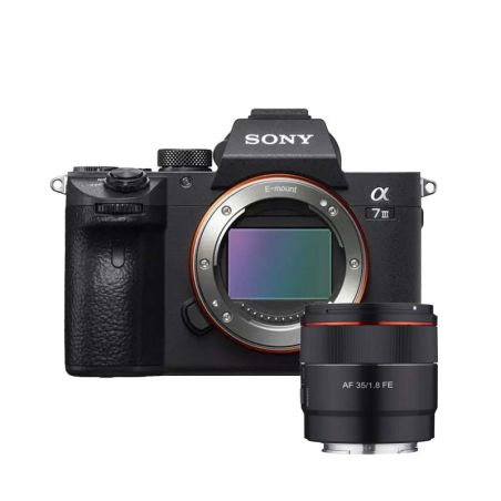 Sony Alpha 7 III + Samyang 35mm F1.8 AF FE Kit Hybride