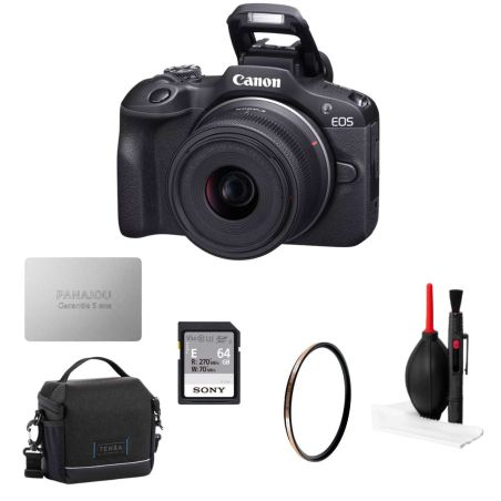Pack Découverte Panajou Canon R100 + 18-45 + accessoires photo essentiels