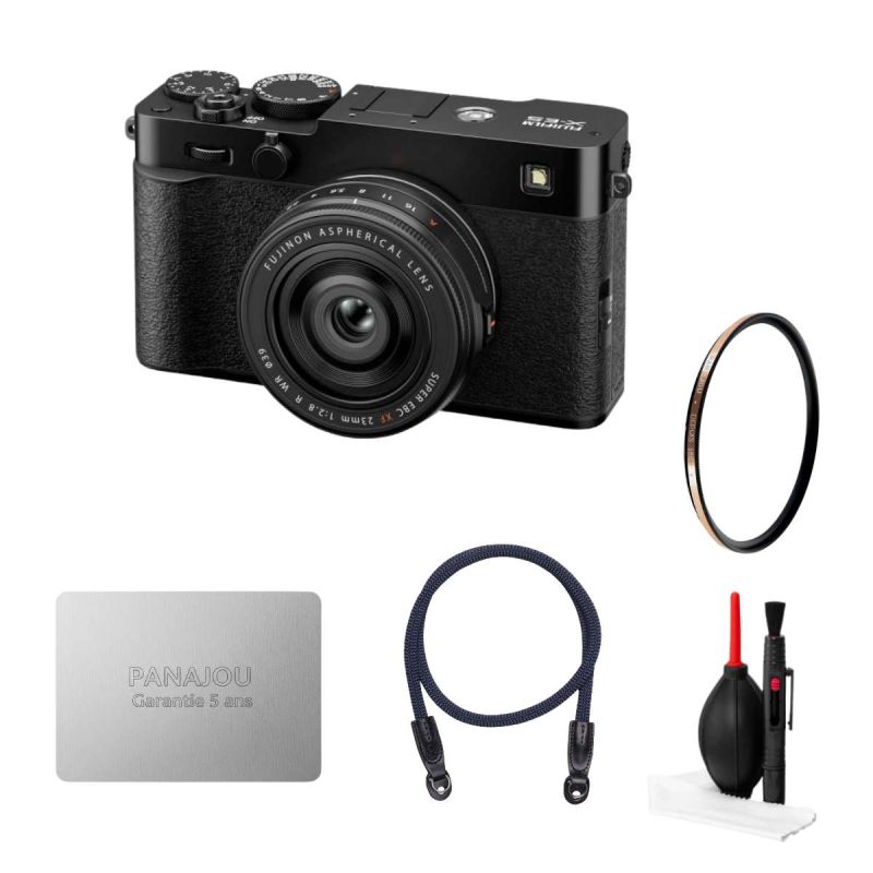 Pack Street Photo Fujifilm X-E5 Noir + 23mm f/2.8 WR + accessoires
