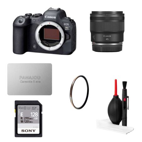 Pack Prime Panajou Canon R6 II + RF 45mm f/1.2 + accessoires photo