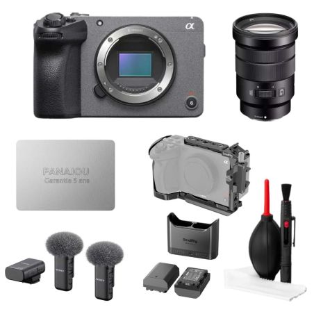 Pack Vidéo Panajou Sony FX30 + 18-105 PZ + micro + cage + accessoires