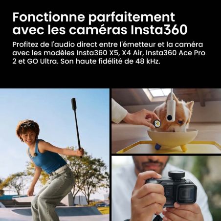 Insta360 Mic Pro Kit Double Émetteur 2TX + 1RX