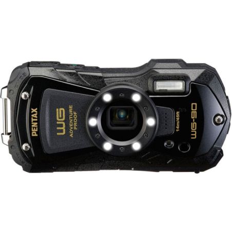 PENTAX WG-90 Noir Pack Dragonne + Batterie Supplémentaire