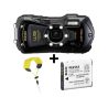 PENTAX WG-90 Noir Pack Dragonne + Batterie Supplémentaire