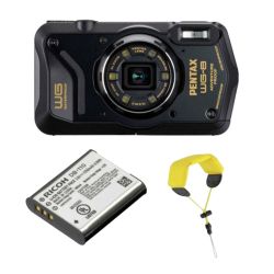 PENTAX WG-8 Noir Pack Dragonne + batterie sup