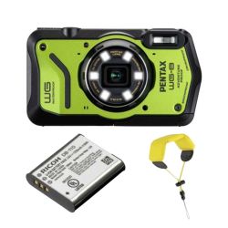 PENTAX WG-8 Vert Pack Dragonne + Batterie Supplémentaire