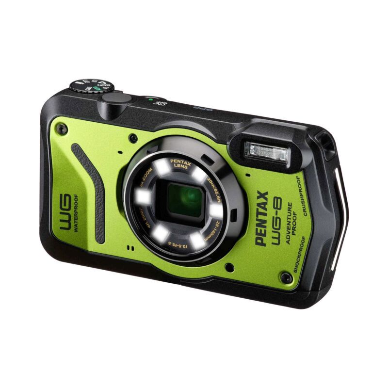 PENTAX WG-8 Vert Pack Dragonne + Batterie Supplémentaire