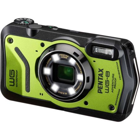 PENTAX WG-8 Vert Pack Dragonne + Batterie Supplémentaire