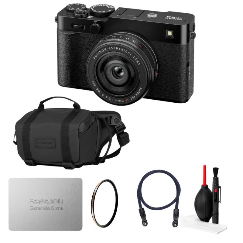 Pack Street Photo Fujifilm X-E5 Noir + 23mm f/2.8 WR + accessoires