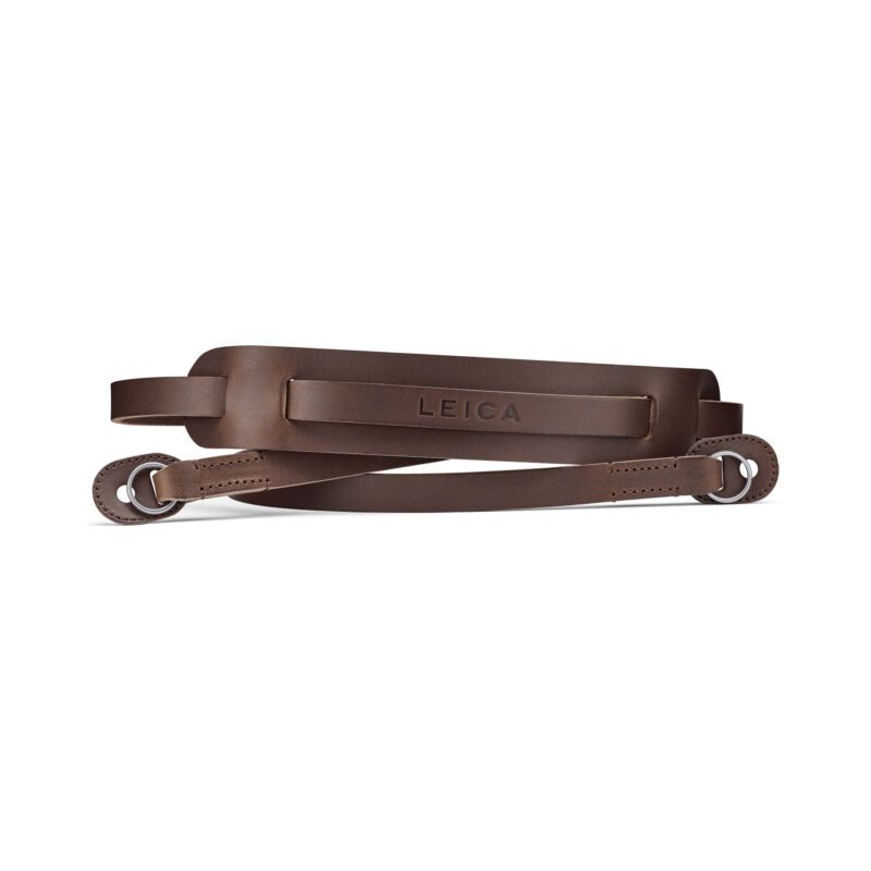 LEICA COURROIE EPAULIERE CUIR MARRON 14684
