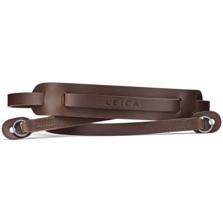 LEICA COURROIE EPAULIERE CUIR MARRON 14684