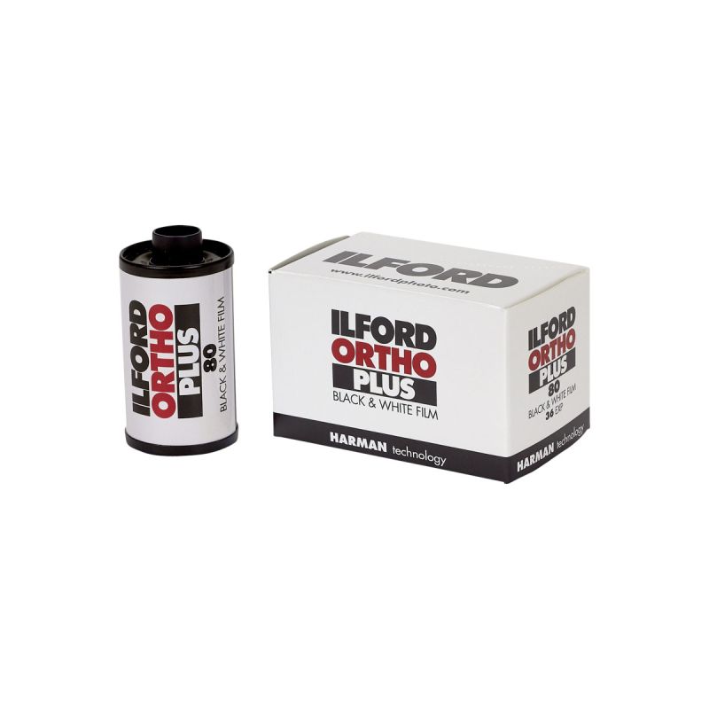 ILFORD Ortho Plus 135-36 Film Noir et Blanc Orthochromatique ISO 80