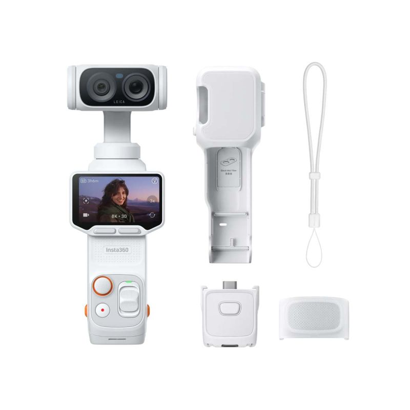 INSTA360 Luna Ultra Standard Bundle White Caméra Gimbal 8K