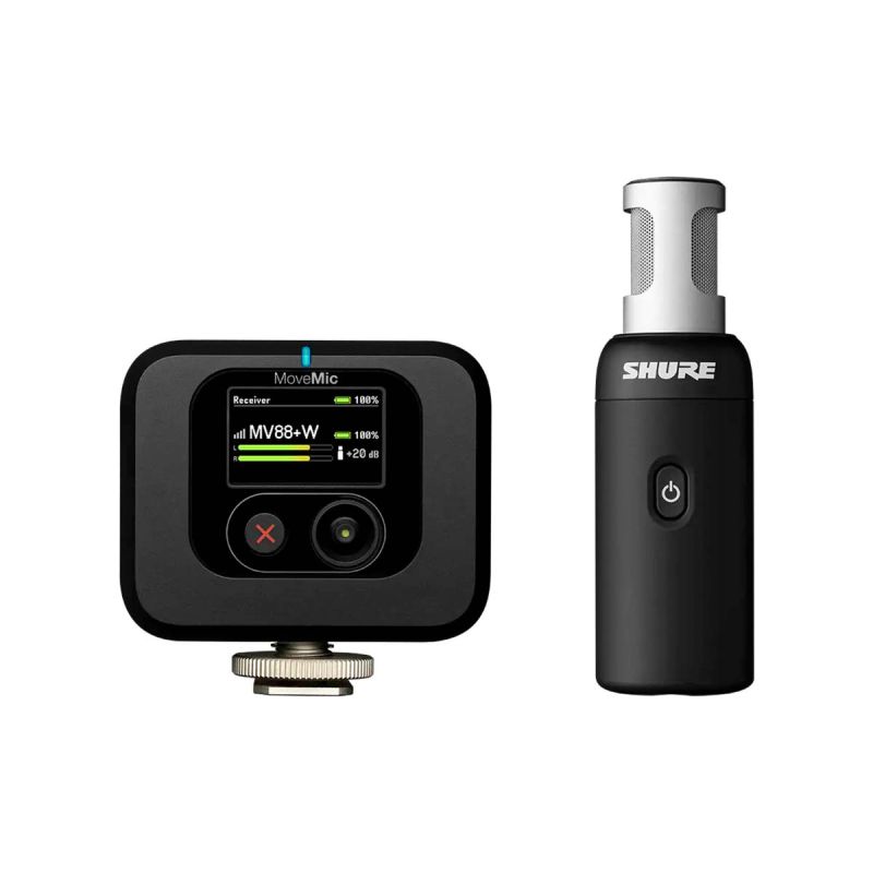 Shure MoveMic 88+ Micro Sans Fil Stéréo Bluetooth
