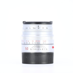 Leica Summicron-M 50mm f/2 Silver d'Occasion Bon État Garantie 12 Mois