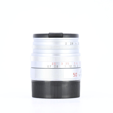 Leica Summicron-M 50mm f/2 Silver d'Occasion Bon État Garantie 12 Mois